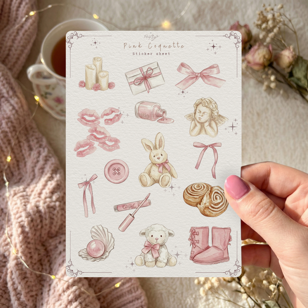Pink Coquette Sticker Sheet