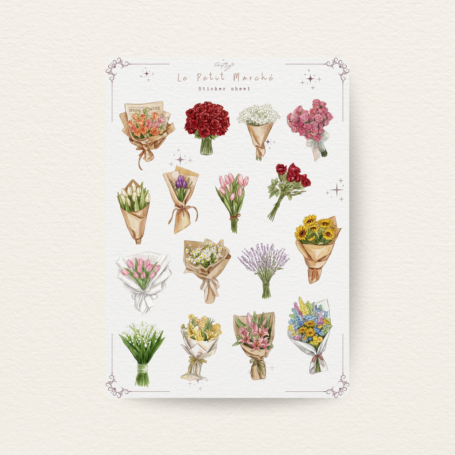 Le Petit Marché Sticker Sheet
