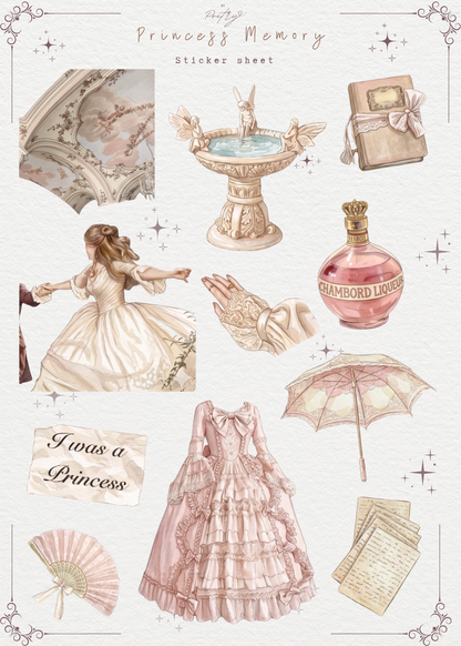 Princess Memory Sticker Sheet