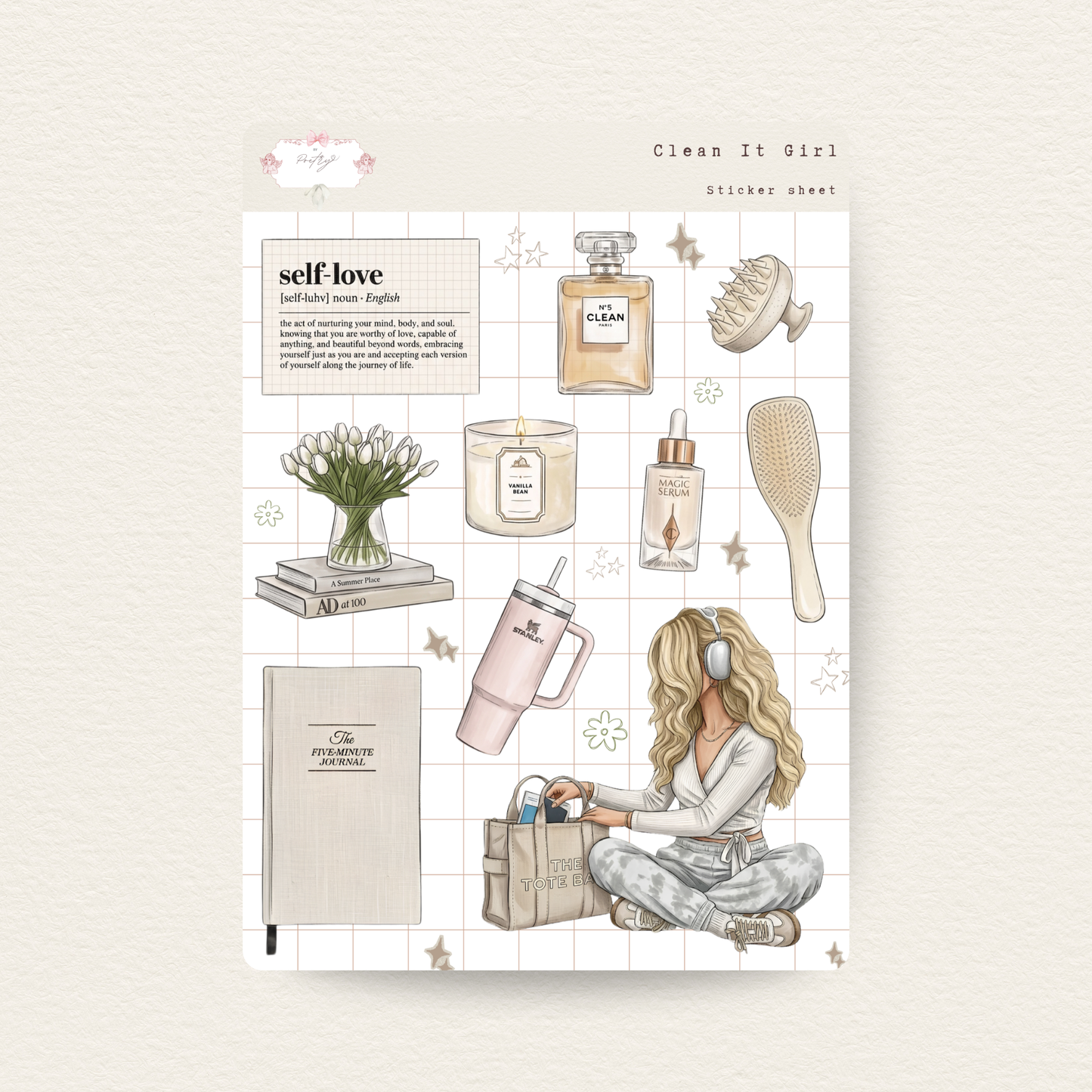 Clean It Girl Sticker Sheet