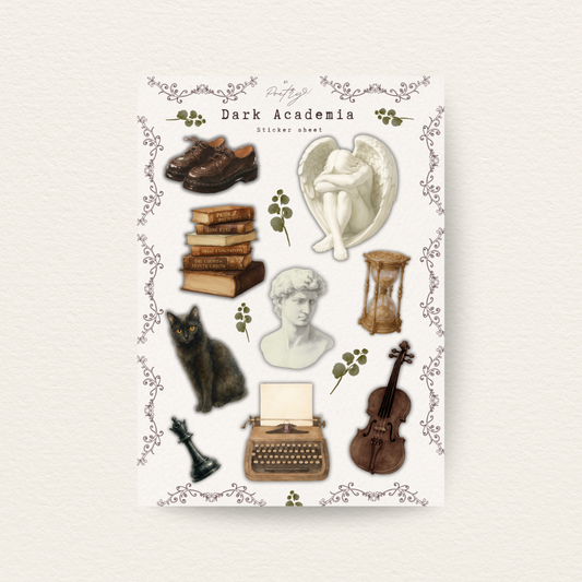 Dark Academia Sticker Sheet
