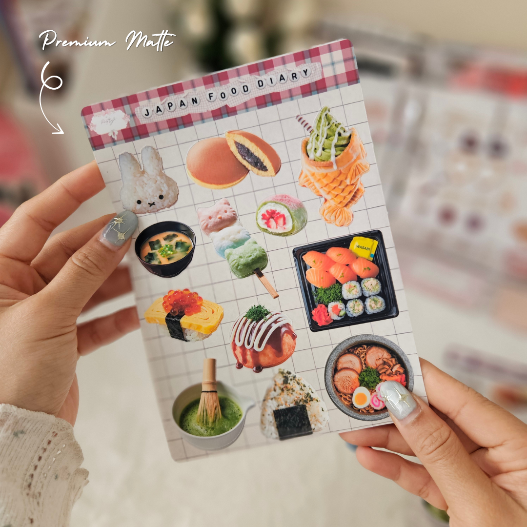 Japan Food Diary  Sticker Sheet