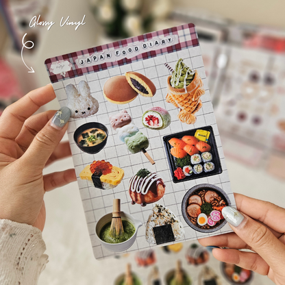 Japan Food Diary  Sticker Sheet