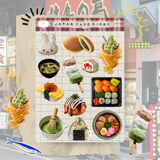 Japan Food Diary  Sticker Sheet