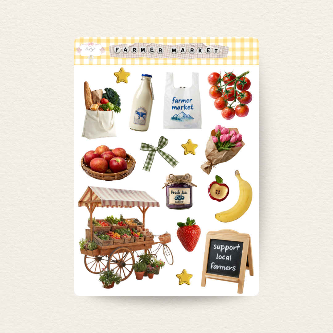 Farmer Market  Sticker Sheet