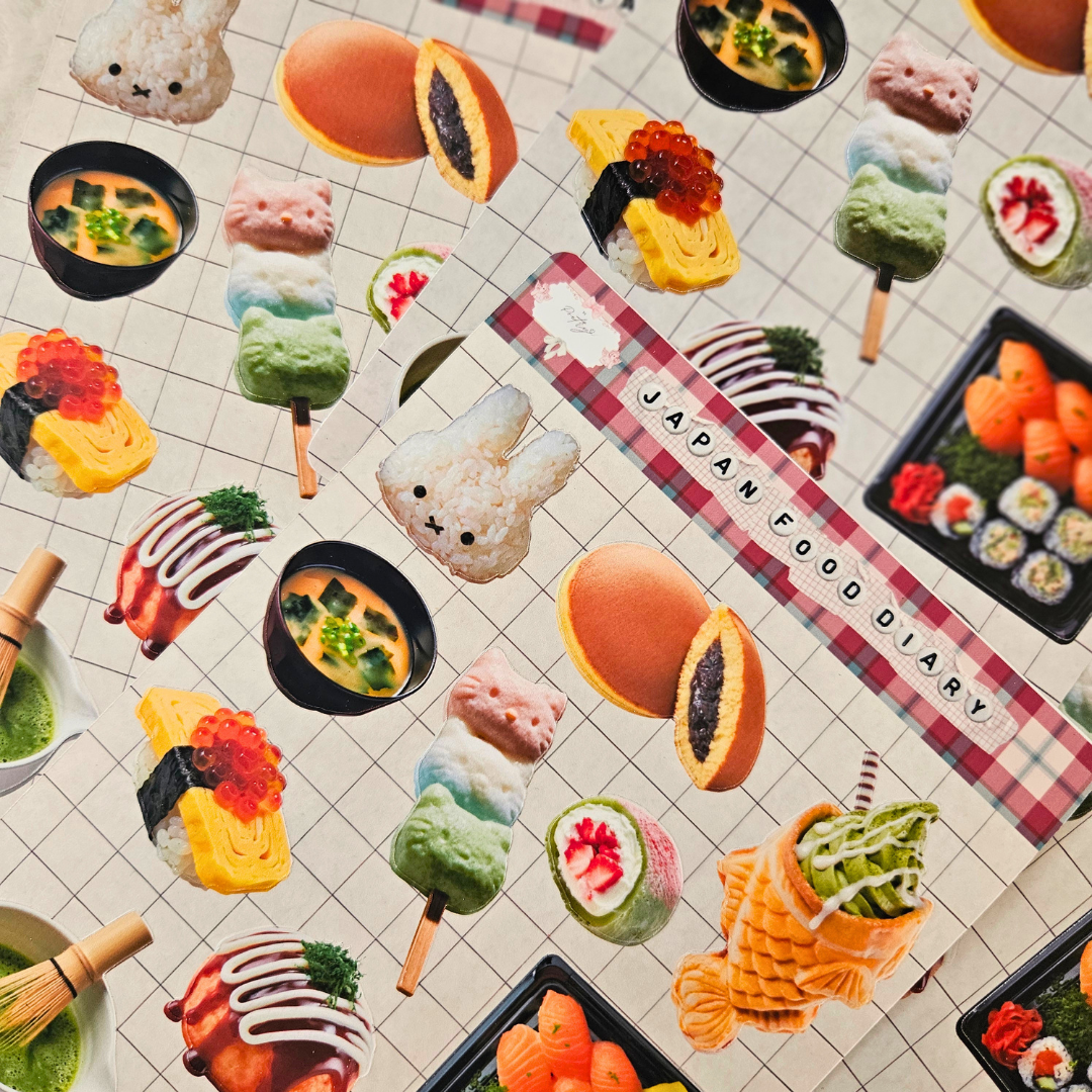 Japan Food Diary  Sticker Sheet