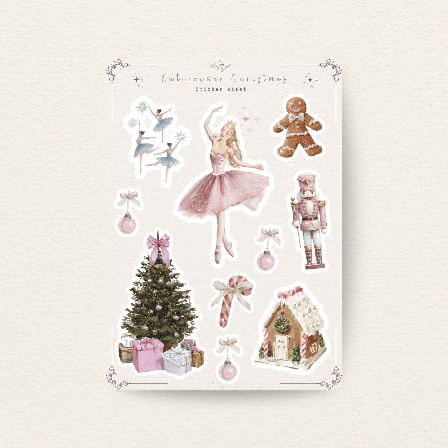 Christmas Nutcracker Sticker Sheet
