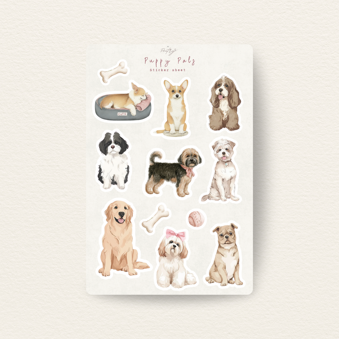 Puppy Pals Sticker Sheet