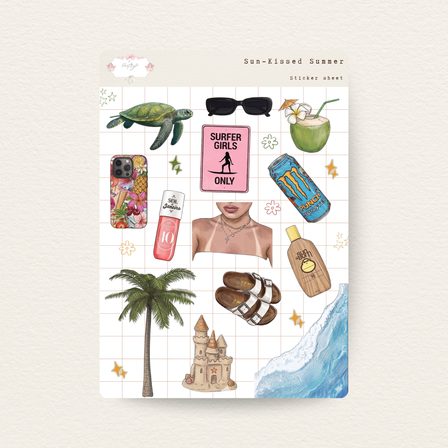 Sun-Kissed Summer Sticker Sheet