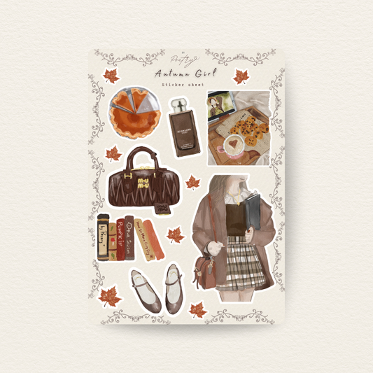 Autumn Girl Sticker Sheet