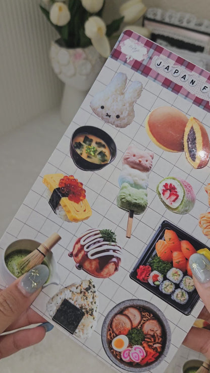 Japan Food Diary  Sticker Sheet