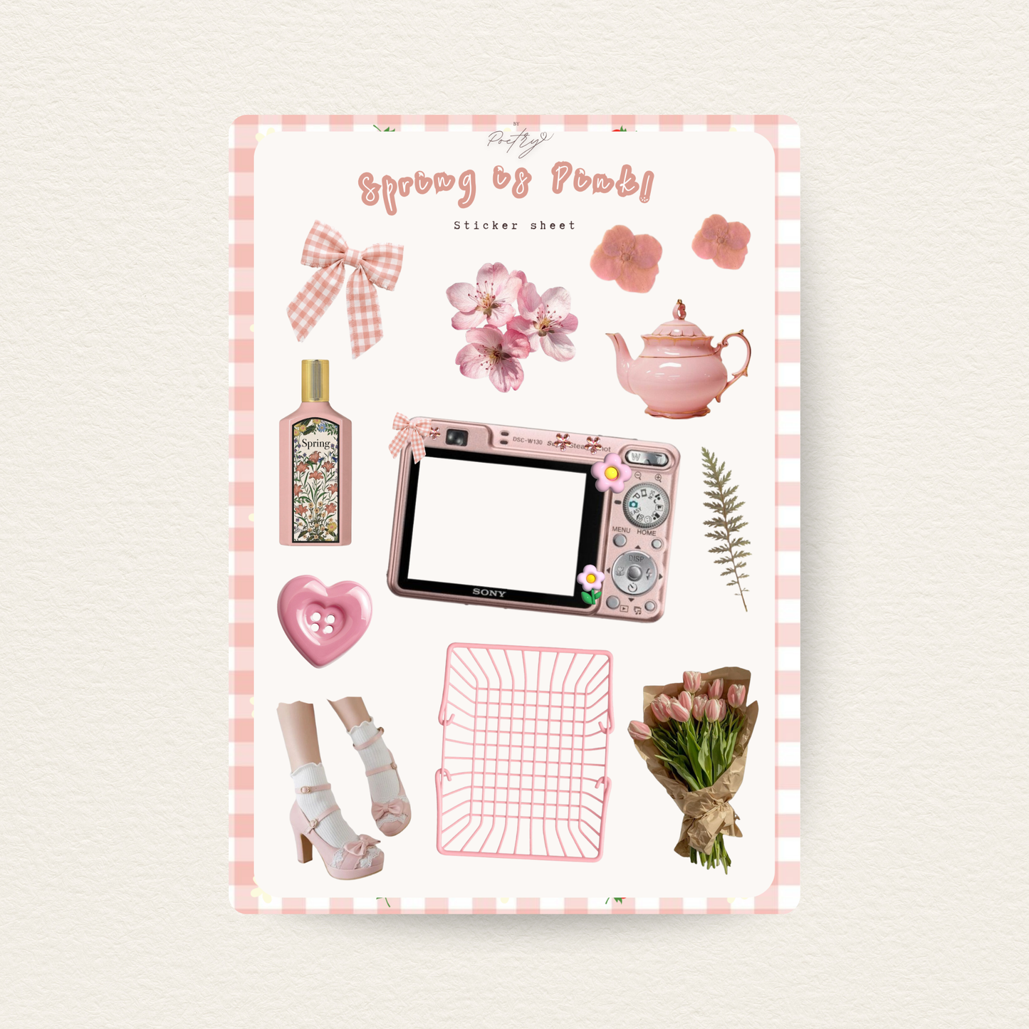 Spring is Pink! Sticker Sheet