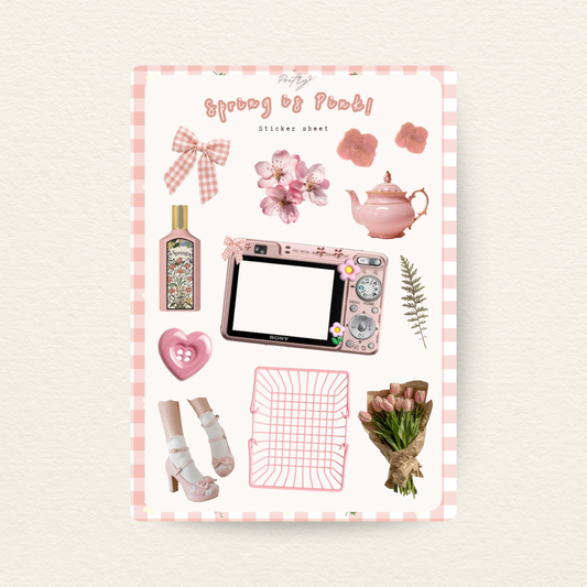 Spring is Pink! Sticker Sheet